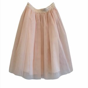Miss Avenue pink skirt organza NWT size small